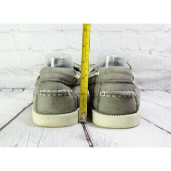 Timberland Earthkeepers Kiawah Bay Gray Leather Moccasin Boat Shoes Size 14 - Picture 7 of 9